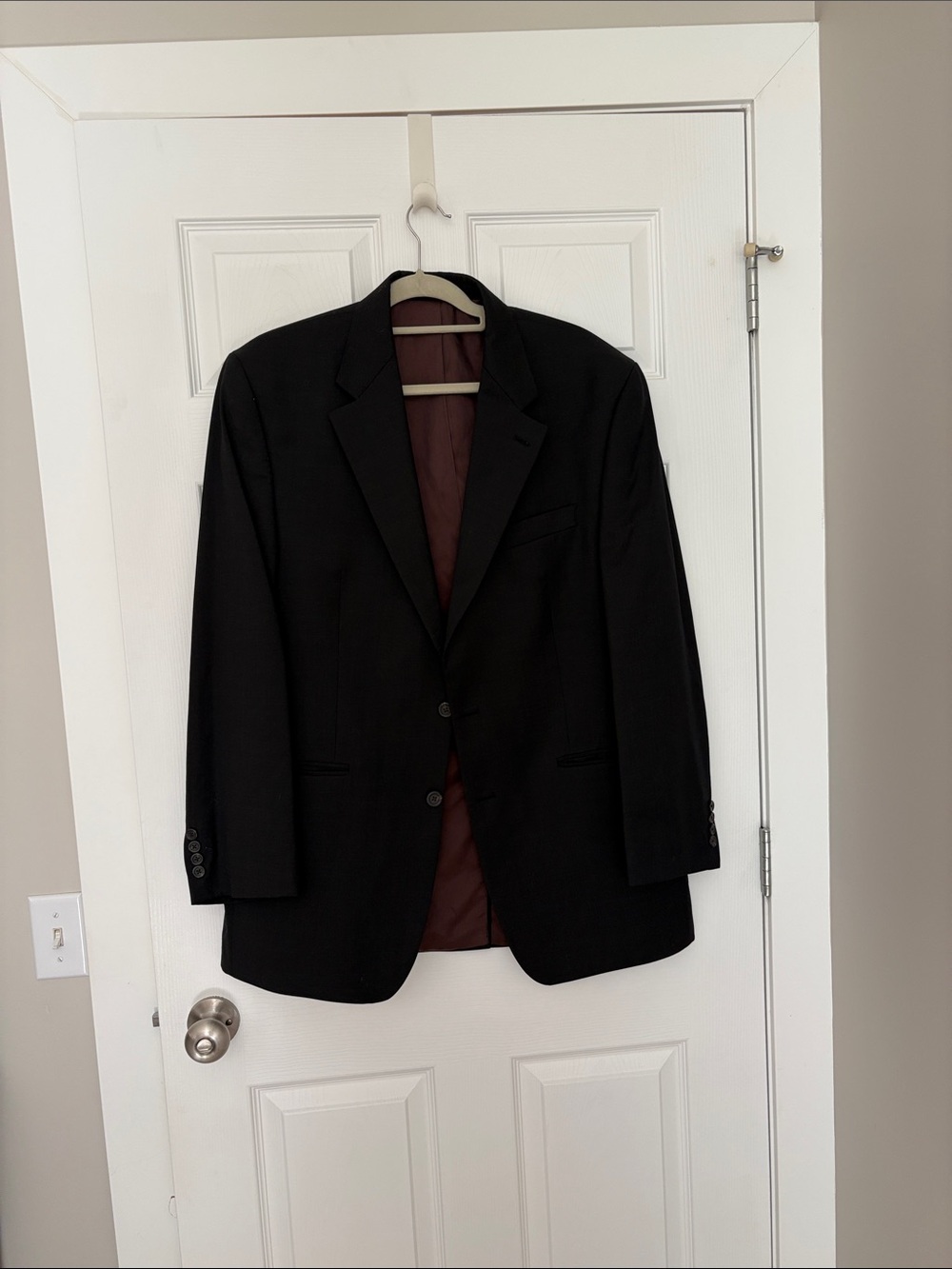 Lauren Ralph Lauren 100% Wool Two Button Sport Coat Blazer w Brown Inner Lining